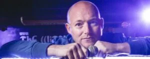 David Stanley at a mixing desk